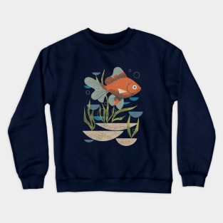 Swimming Fantail Crewneck Sweatshirt